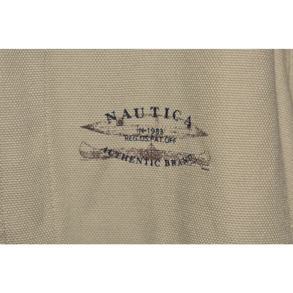 NAUTICA $60 Light Sage Long Sleeve Cotton Button‎ Down Fish Graphic Men's XXL - Picture 4 of 5